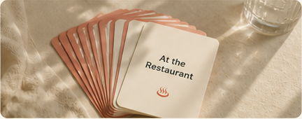 Preview of Restaurant Conversation Cards